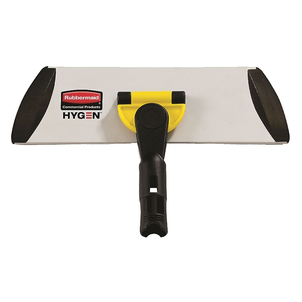 Rubbermaid HYGEN Quick Connect Mop Frame - Single-Sided, 36.1"W X 3.5"D, Yellow, Aluminum